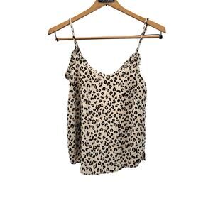 Leopard Print Strappy Abercrombie & Fitch XS Camisole Tank top Summer Safari